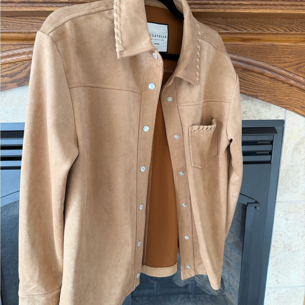 Bagatelle Tan Button Down Shirt